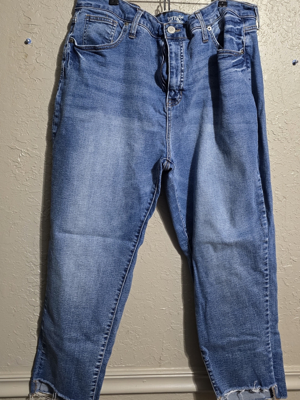 Terra & Sky Light Blue Cropped Ankle Jeans